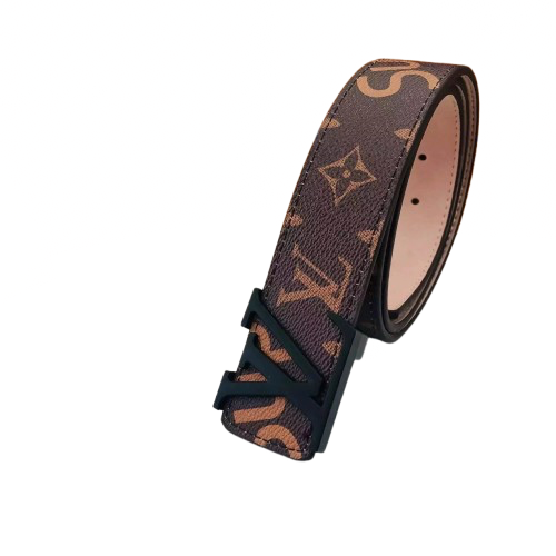 Supreme x Louis Vuitton Monogram Belt with Gold, Silver, Black LV Buckle